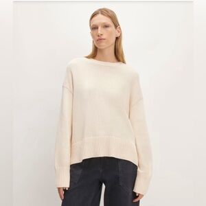Everlane The Boxy Sweater in Everyday Cotton